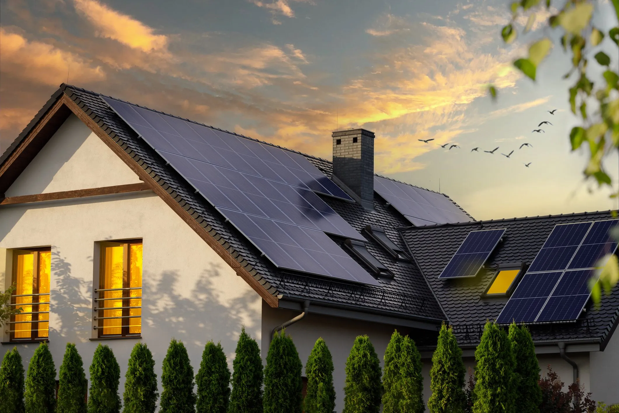 Velká FVE ⚡9,9 kWp🔋11,5 kWh